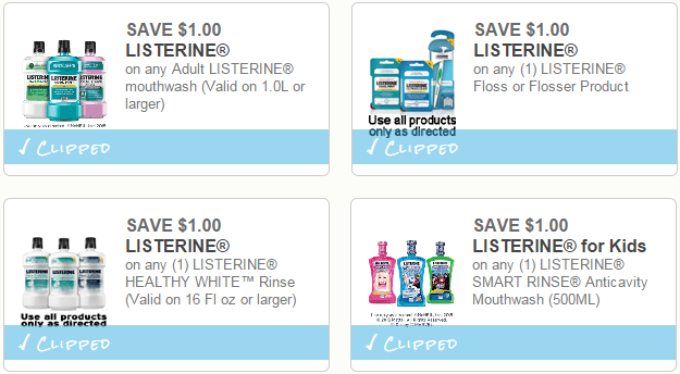 New Listerine Printable Coupons Store Deals as Low As 49 