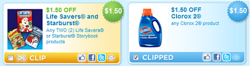 NEW $1.50/2 Clorox 2 and Lifesavers/Lifesavers Storybook candy ...