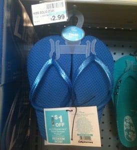 flip flops sold at cvs