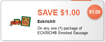FREE Eckrich Smoked Sausage at Homeland Thru Tomorrow
