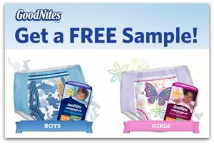 FREE Sample of GoodNites Bedtime Pants!