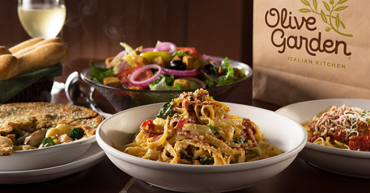 Olive Garden: Buy One Take One Dinners Starting at $12.99