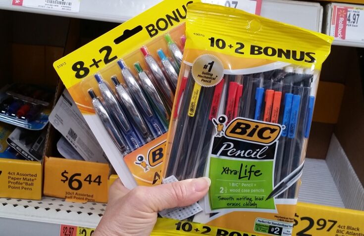 Bic Pens & Pencils as Low as FREE + $1.50 Profit at Walmart!