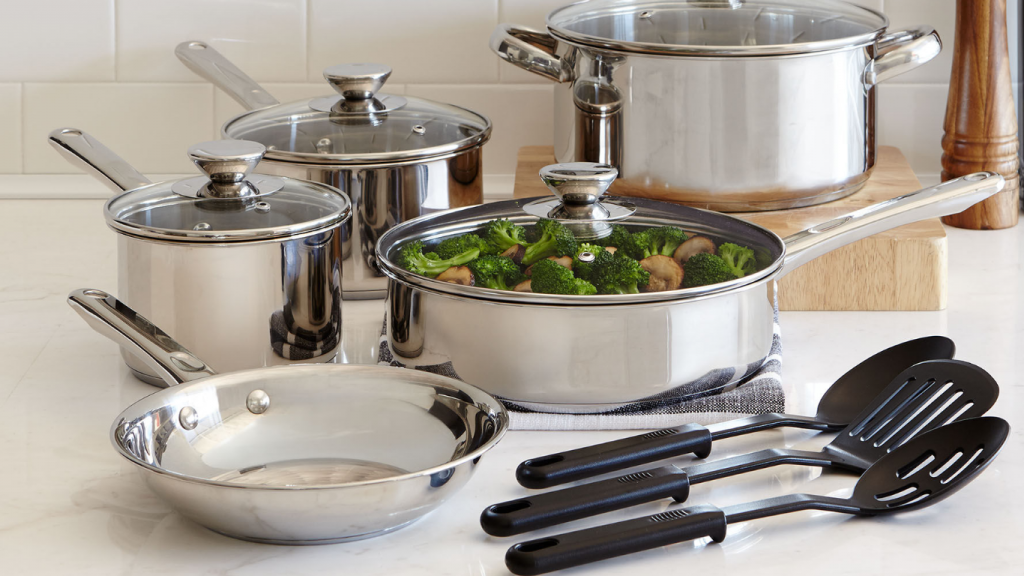Cooks 12-pc. Stainless Steel Cookware Set Only $13.15 - Today Only!