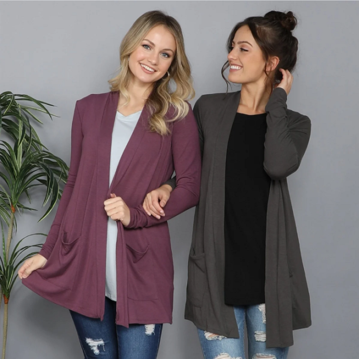 Pocket Cardigans ONLY $16.98 Shipped (Reg. $39.99)