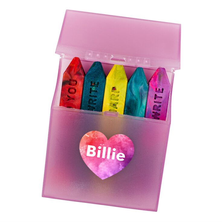 Image for 24 Adorable Custom Heart Shape Name Labels