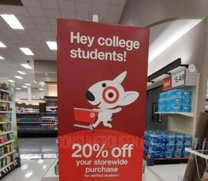Target For Students 20% savings for students at Target
