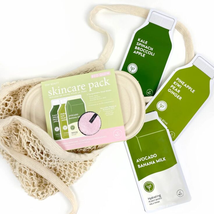Image for ESW Beauty - Eco Glow Skincare Pack Compostable Spring Set