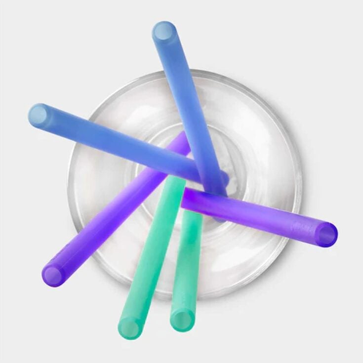 Image for GoSili® 8" Silicone Straw Pack