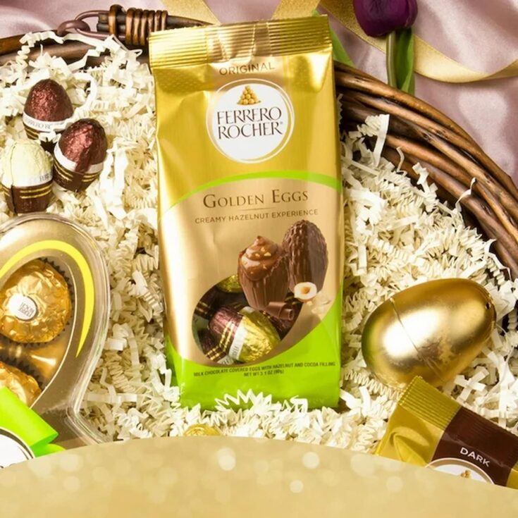 Image for Ferrero Rocher, Golden Eggs, Premium Milk Chocolate Candy, Great Easter Gift, 3.1 oz