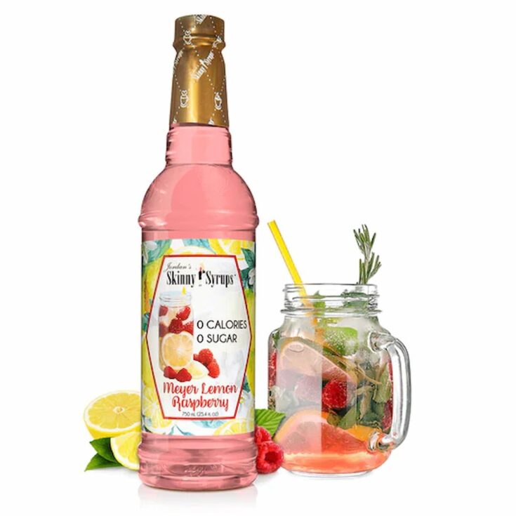 meyer lemon raspberry syrup