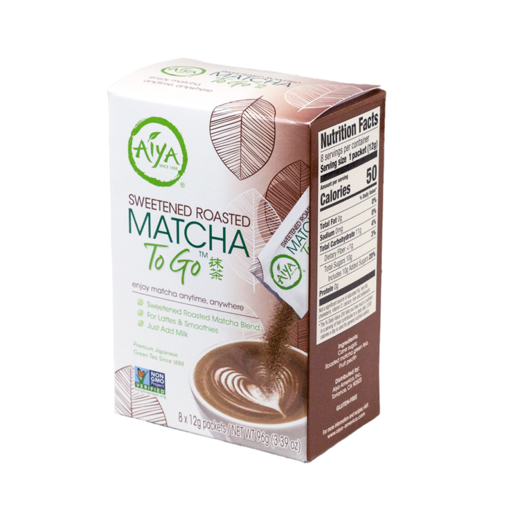 Aiya Sweetened Roasted Matcha to go