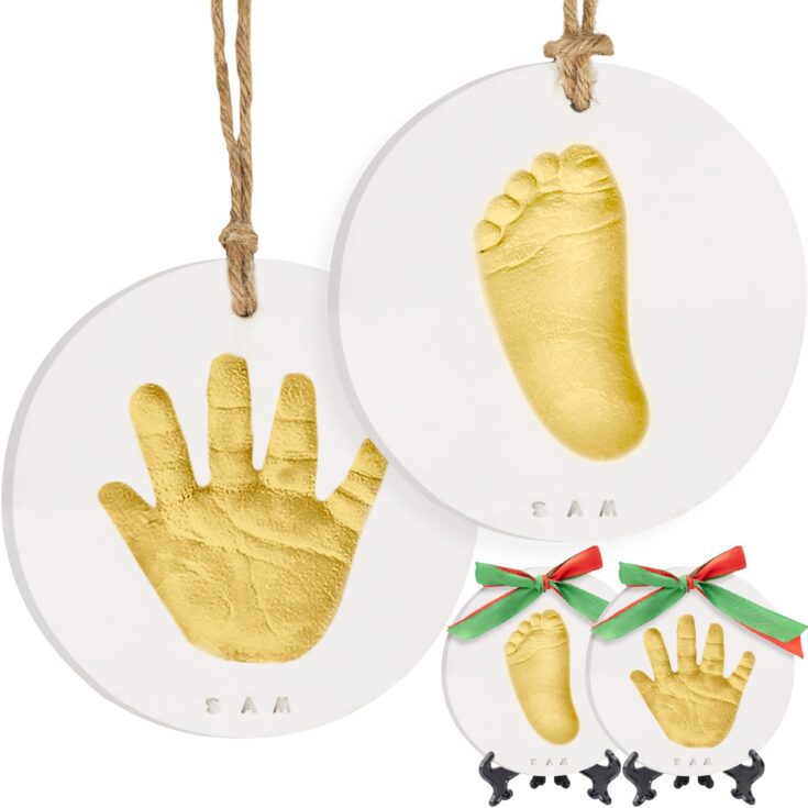 Image for Baby Handprint Ornament Keepsake- Keababies
