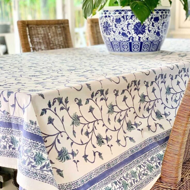 Image for Green Ivy Rectangular Tablecloth-Decor Mantra