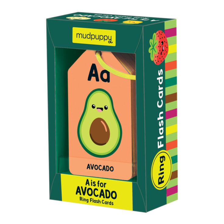 Image for A is for Avocado Ring Flash Cards- Mudpuppy