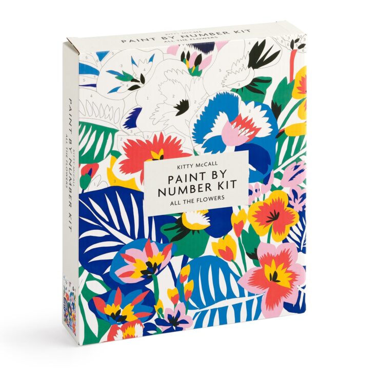 Image for Kitty McCall All the Flowers Paint By Number Kit- 
Galison