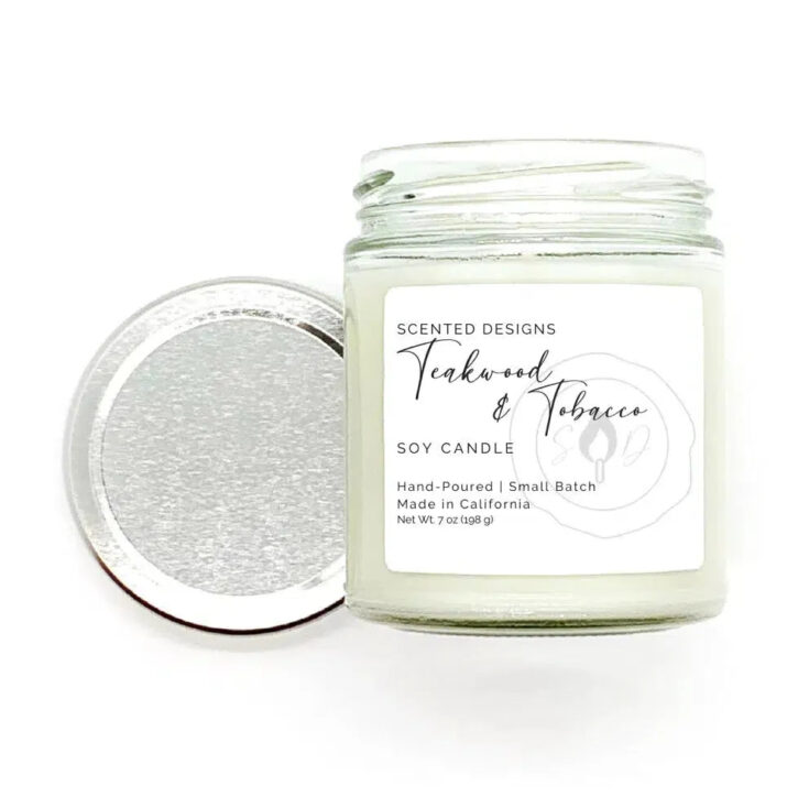 Image for Teakwood and Tobacco Soy Candle-Scented Designs