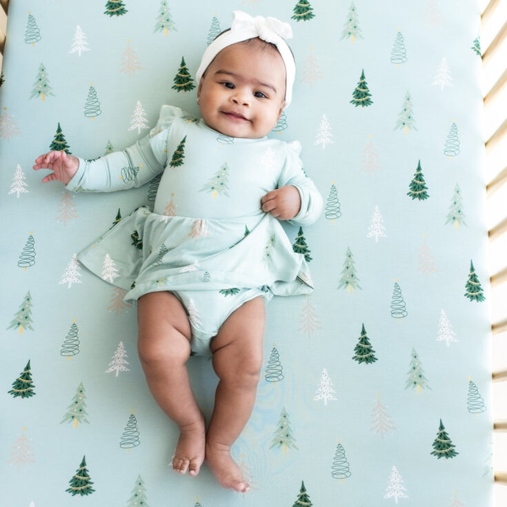 Image for Kyte Baby- Long Sleeve Twirl Bodysuit Dress in Boho Tree