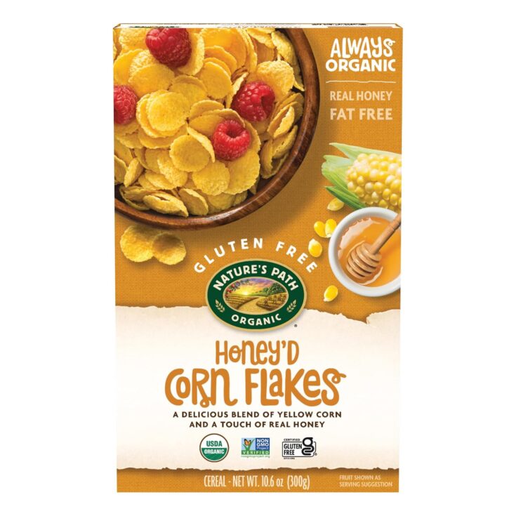 Image for Honey'D Corn Flakes Cereal- Nature's Path