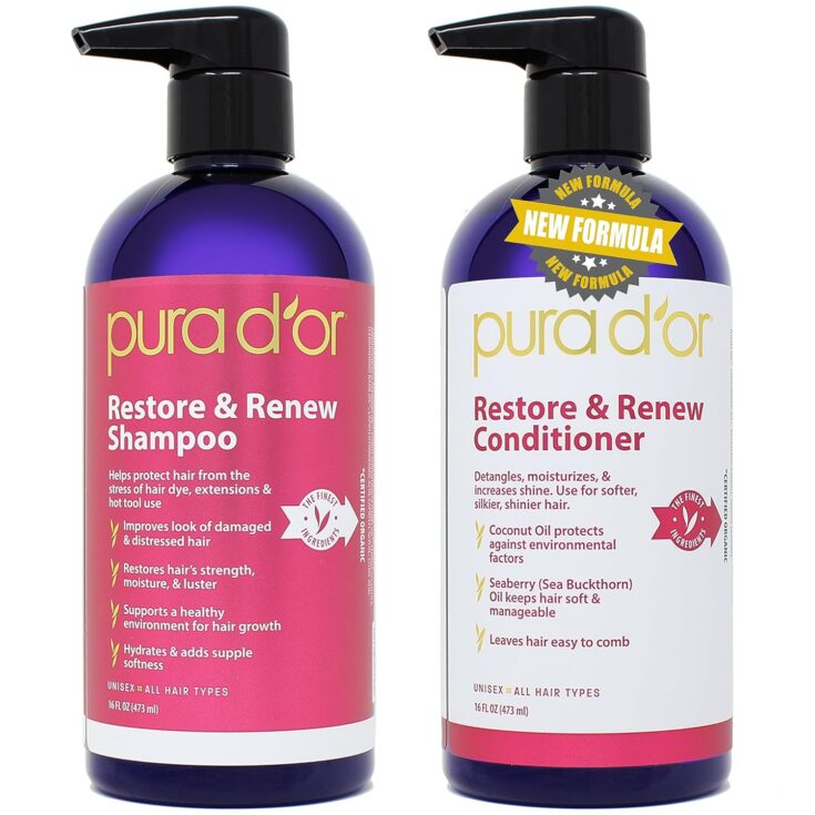 Image for Restore & Renew Shampoo and Conditioner Set- Pura D'or 