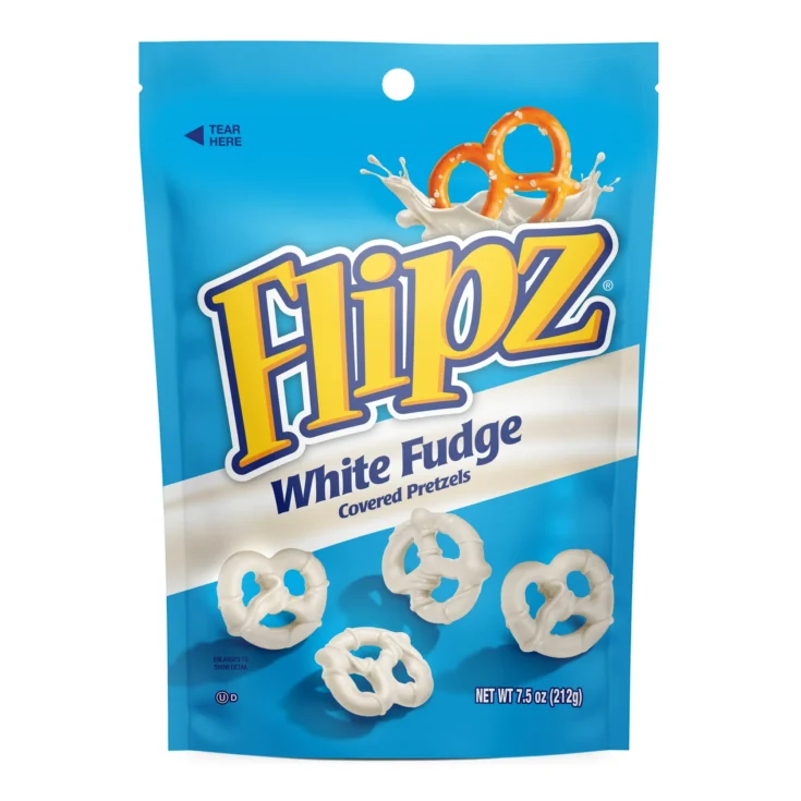 Image for White Fudge Covered Pretzels-Flipz Pretzels