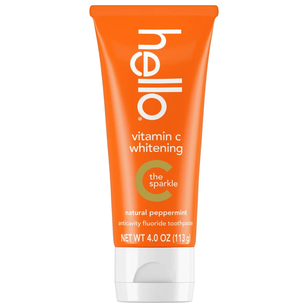 hello natural peppermint

vitamin c whitening toothpaste with fluoride