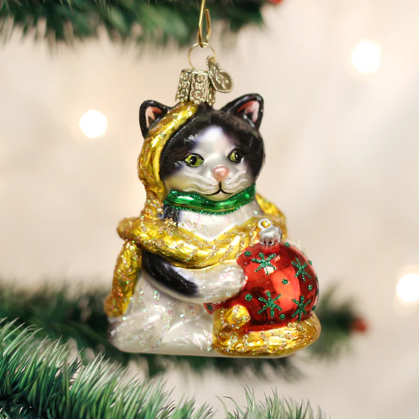 Old World Ornament Holiday Kitten