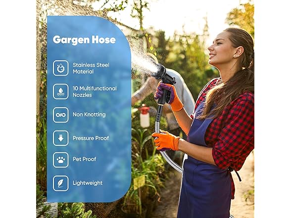 Stainless steel garden hose