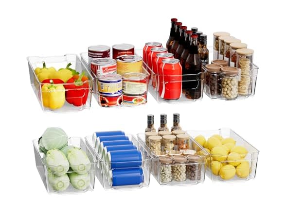 fridge organizer bins