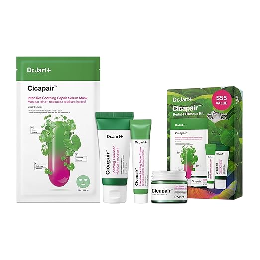Dr.Jart+ Cicapair Redness Rescue Korean Skin Care Set