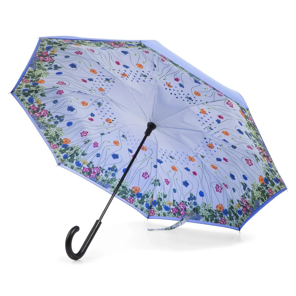 Stick Reverse-Close Umbrella with Under-Canopy Print back to school totes