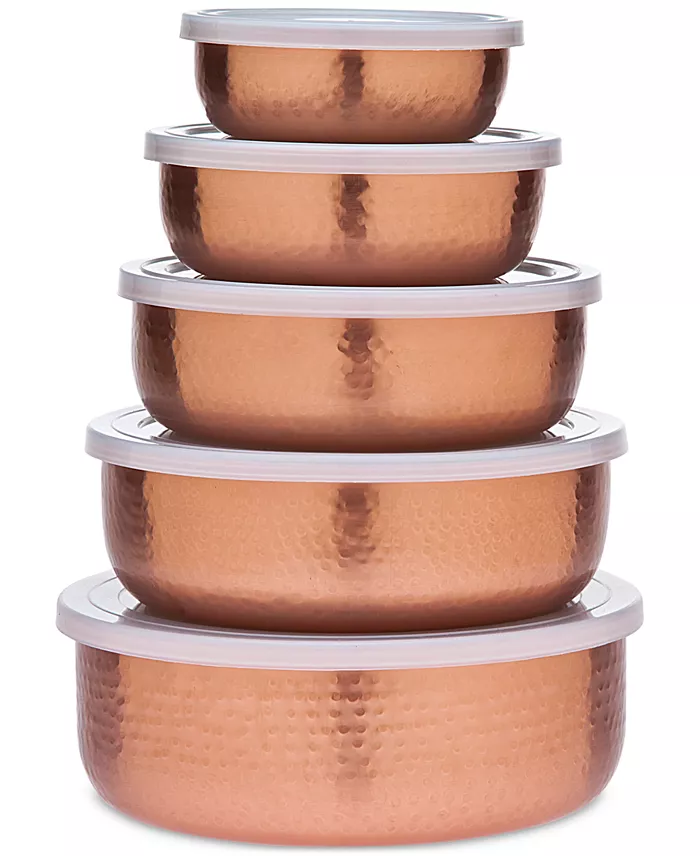 Godinger copper bowl set