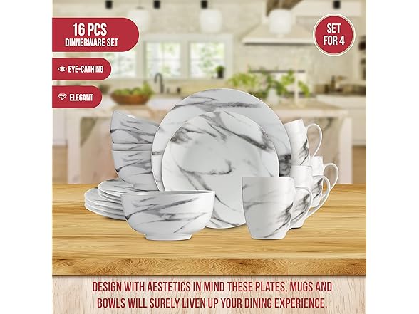 marble dinnerware