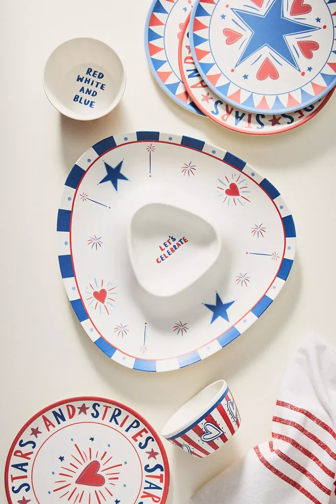 Stars & Stripes Chip & Dip Platter