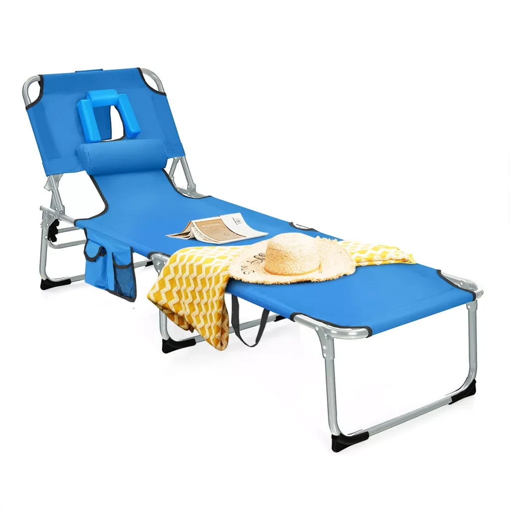 Tangkula beach lounge chair