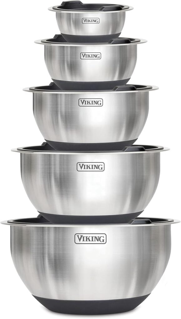 Viking 10-Piece Stainless Steel Mixing Bowl Set