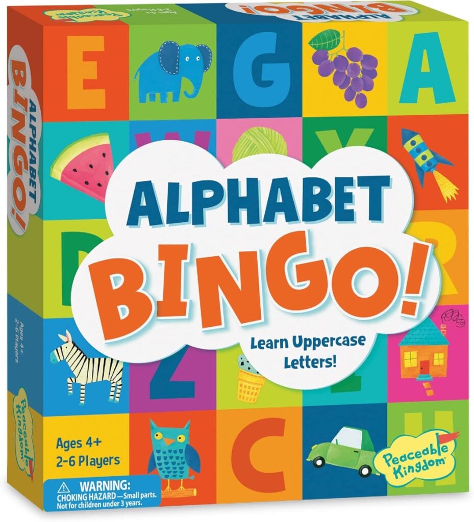 Peacable Kingdom Alphabet Bingo back-to-school