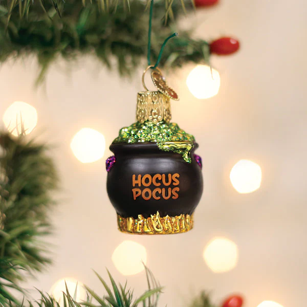 Old World Christmas Mini Halloween Cauldron