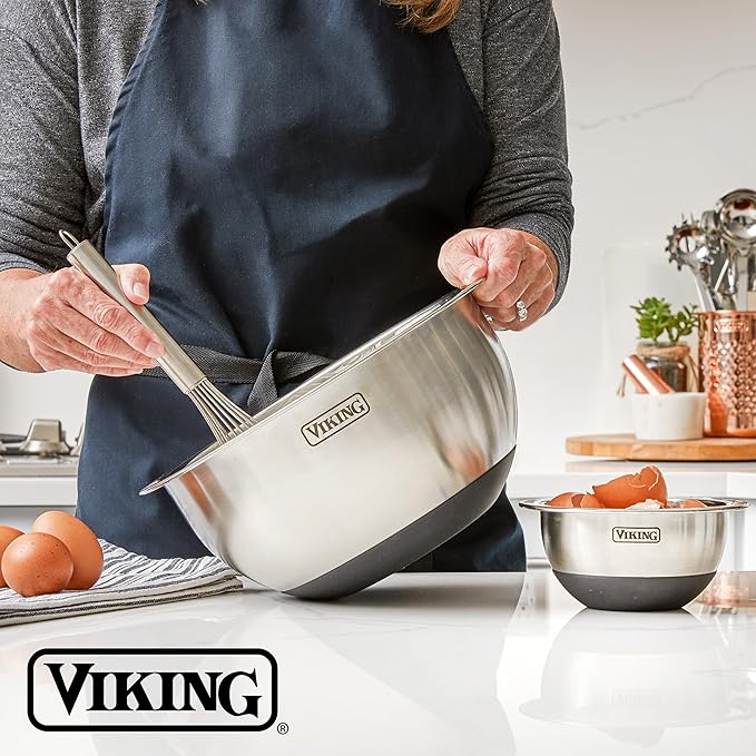 Viking 10-Piece Stainless Steel Mixing Bowl Set
