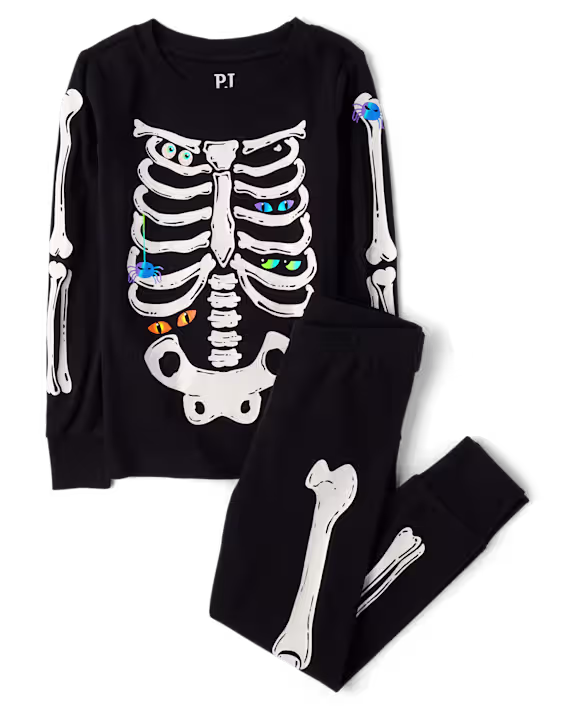 Matching Family Glow Skeleton Pajamas