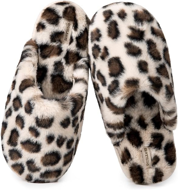 Snug Leaves Women's Fuzzy Scuff Slippers