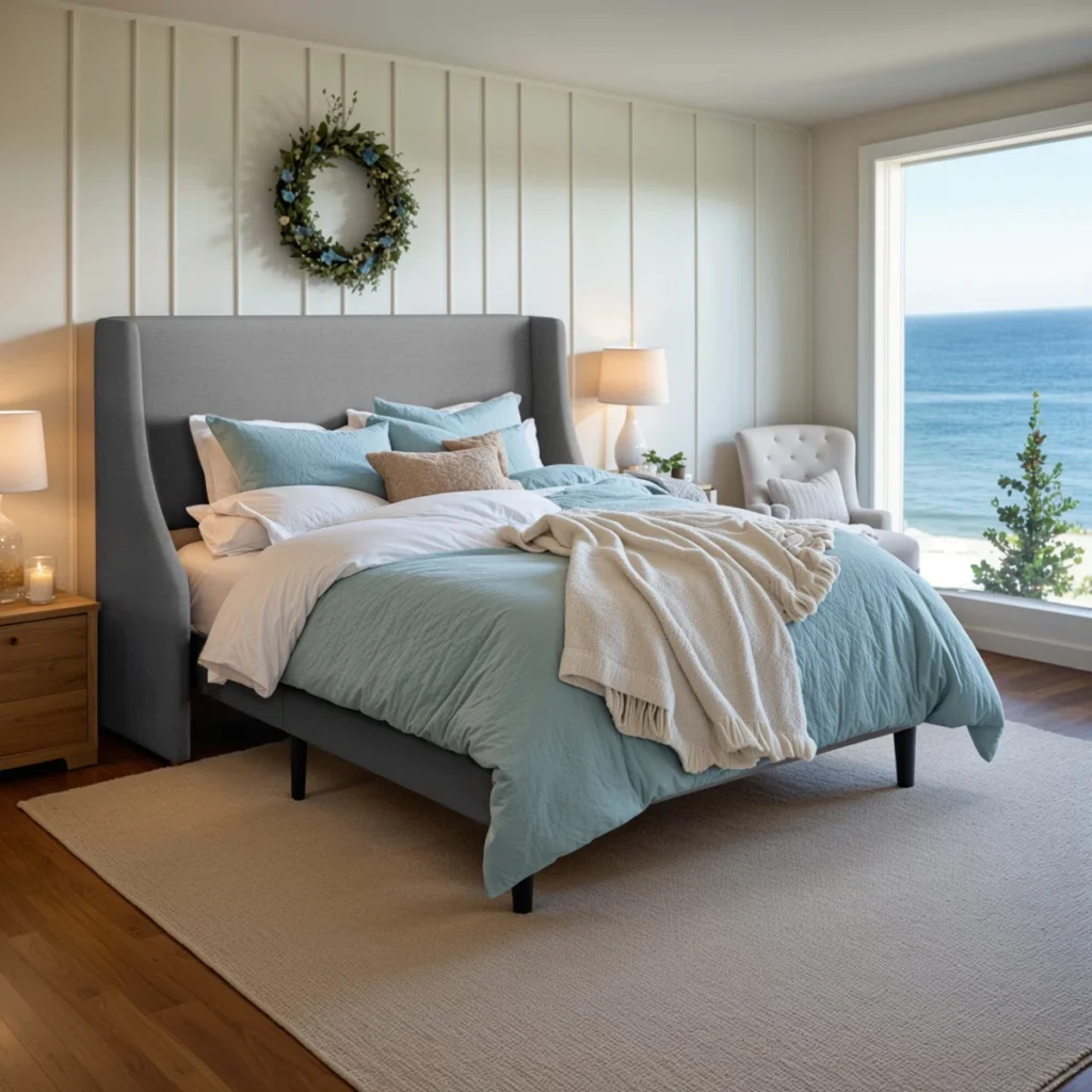 modern upholstered bed