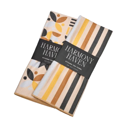 Harmony Haven Kitchen Tea Towels for Fall Gifts
