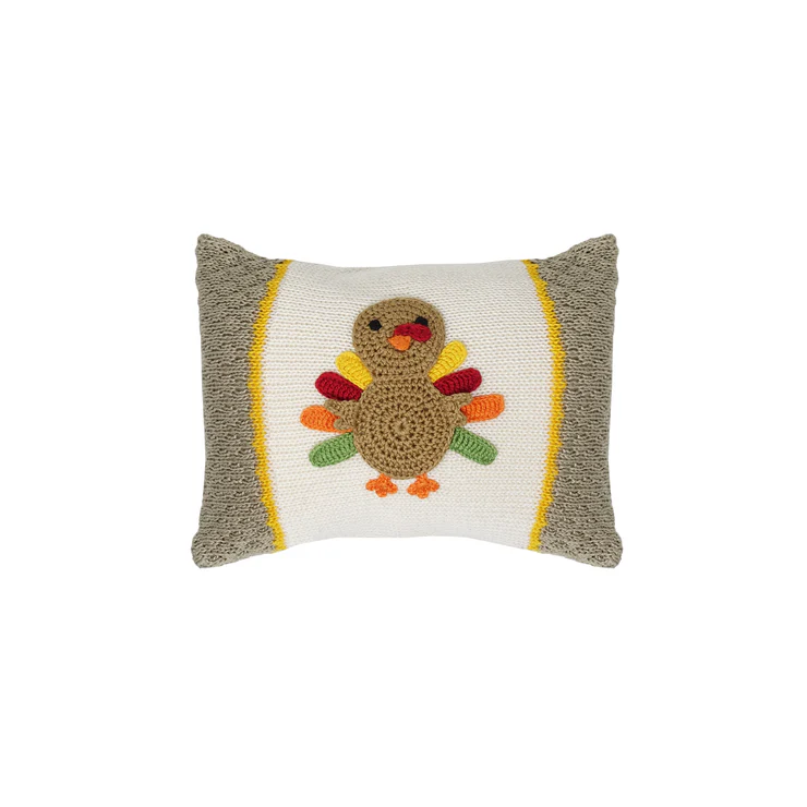 Melange Collection Turkey Mini Pillow for Fall Gifts