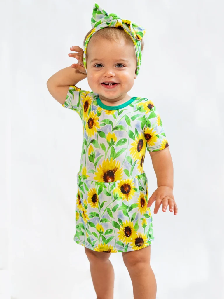 toddler  sunflower dress