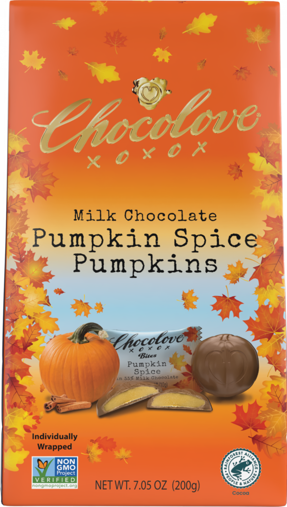 Pumpkin Spice in Milk Chocolate Fall Bites Chocolove