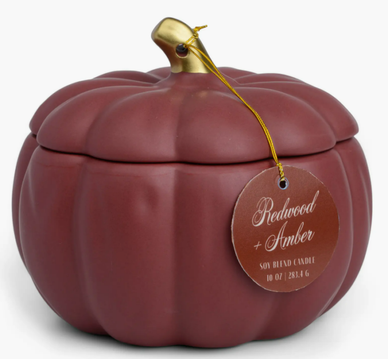 Ceramic Pumpkin Candle