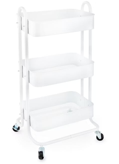 rolling shelf cart