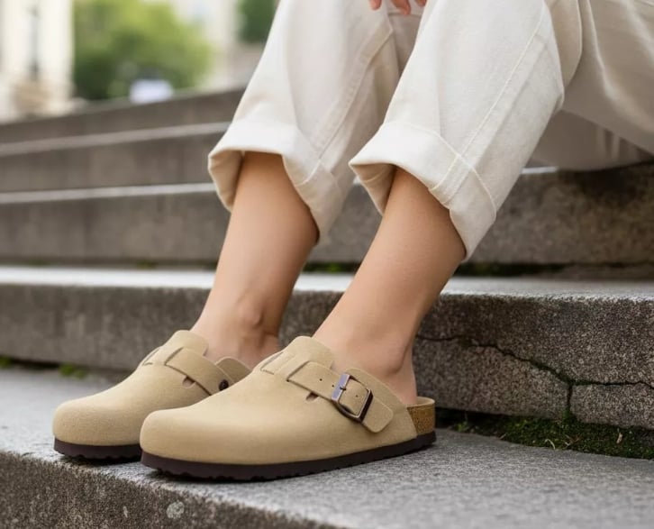 suede clogs