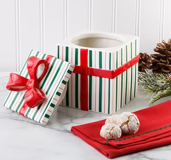 Christmas cookie and candy jars